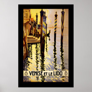 Venedig Italien 1920er Jahre Venise et le Lido im Poster