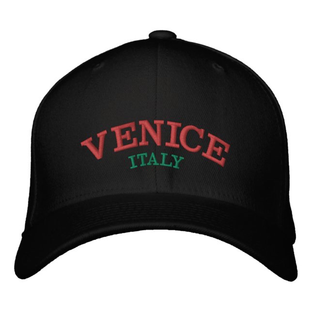 Venedig Italien bestickt mit individuellem Hut (Vorderseite)