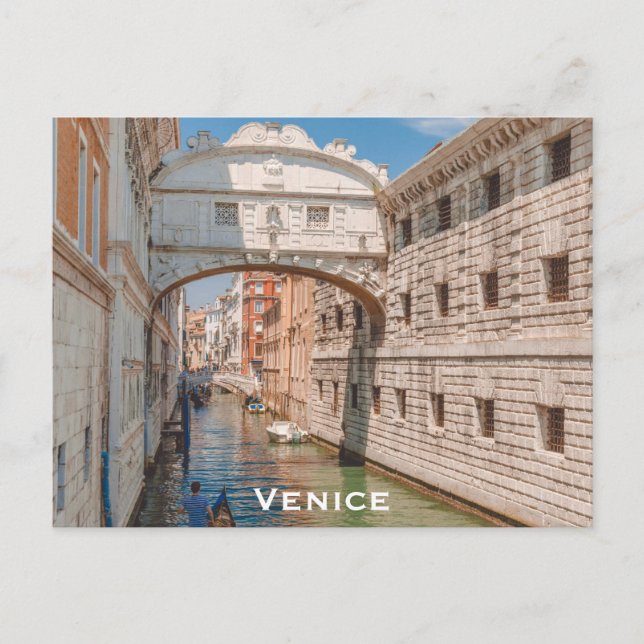Venedig Italien Bridge of Sighting Reisen Foto Postkarte (Vorderseite)