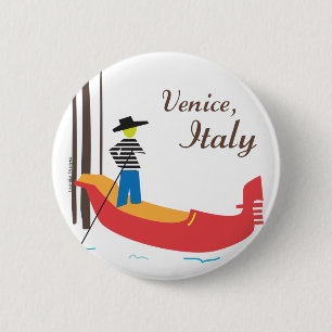 Venedig Italien Button