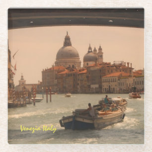 Venedig-Italien-Canal Vintag Glasuntersetzer
