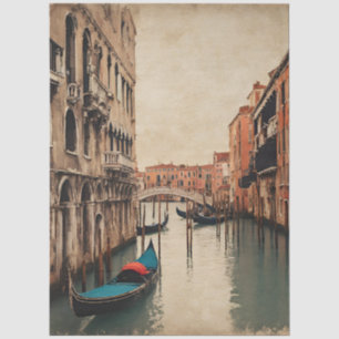 Venedig Italien Decoupage Seidenpapier