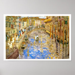 Venedig, Italien: Der Canal Grande von Prendergast Poster