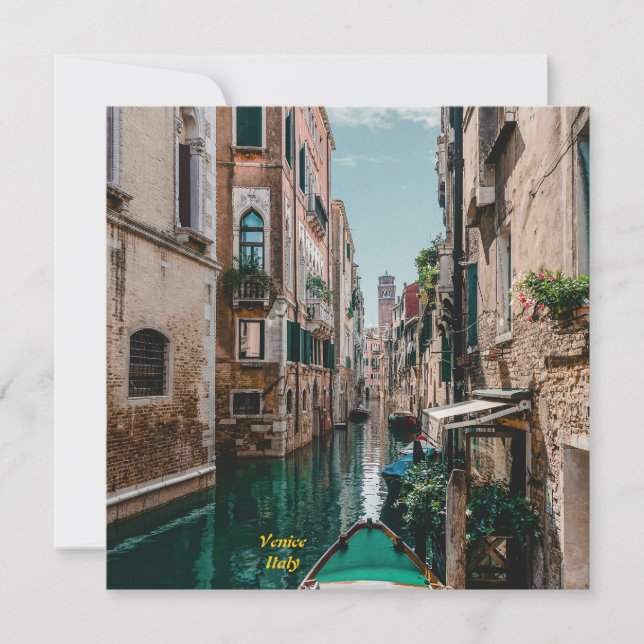 Venedig Italien Die florierende Stadt Einladung (Vorderseite)