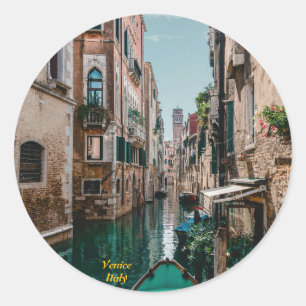 Venedig Italien Die florierende Stadt Runder Aufkleber
