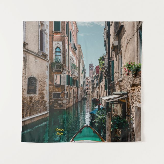 Venedig Italien Die florierende Stadt Wandteppich (Vorderseite)