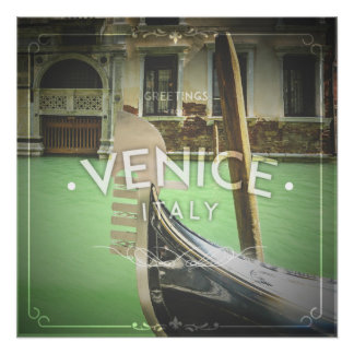 Venedig, Italien, Europe N Square Paper Untersetze Poster