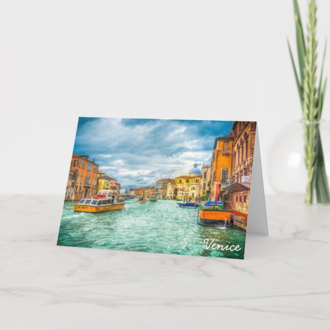 Venedig, Italien Feiertagskarte (Vorderseite)