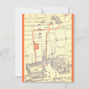 Venedig Italien Grand Canal Vintage-Postkarte Postkarte
