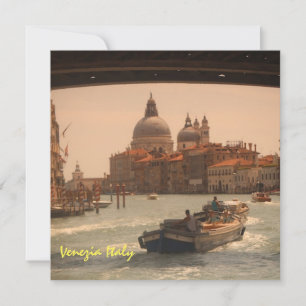 Venedig Italien Großer Kanal Vintage Feiertagskarte
