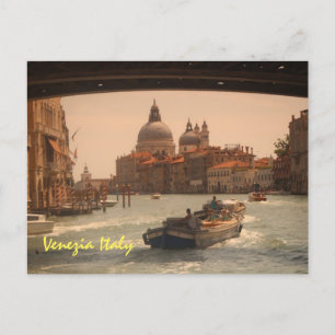 Venedig Italien Großer Kanal Vintage Postkarte