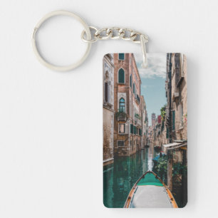 Venedig Italien Kanal Szene Gondel Schlüsselanhänger