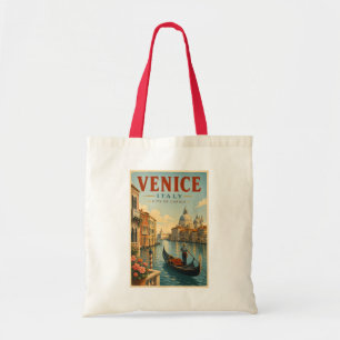Venedig Italien Kanäle Illustration Reise Kunst Re Tragetasche