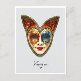 Venedig Italien Karneval Gatto Masquerade Postkarte