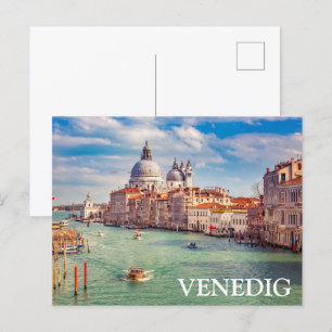 Venedig-Italien-Karte Postkarte