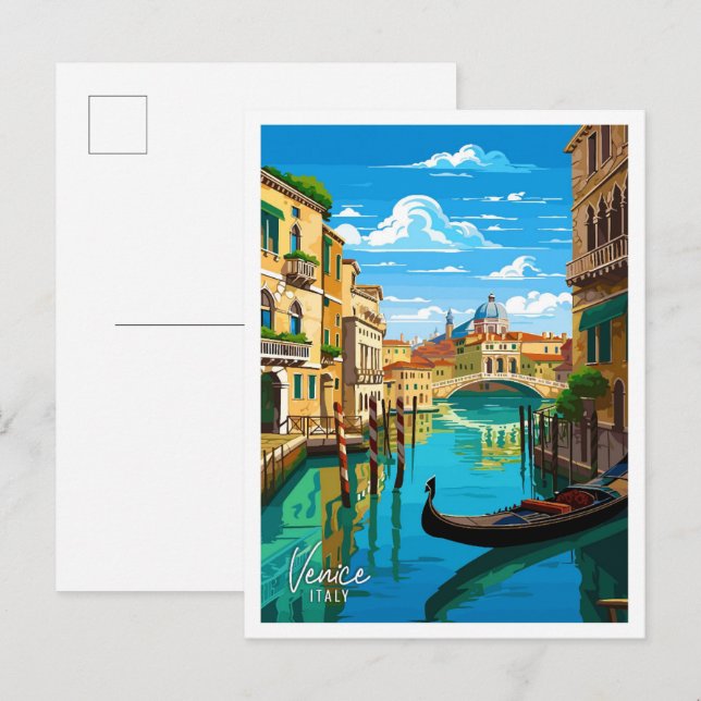 Venedig Italien Kunstzeitalter Postkarte (Vorne/Hinten)