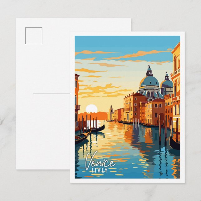 Venedig Italien Kunstzeitalter Postkarte (Vorne/Hinten)