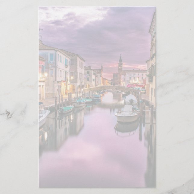 Venedig, Italien - Landschaftlicher Kanal und Vene Briefpapier (Vorderseite)