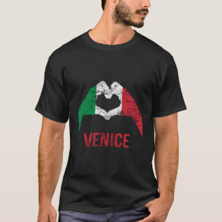 Venedig Italien Liebe Herz Proud Retro Italienisch T-Shirt