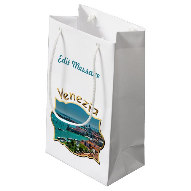 Venedig, Italien - Luftaufnahme Kleine Geschenktüte (Rückseite Schrägansicht)