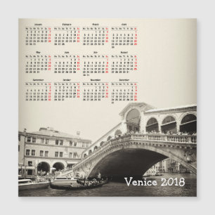 Venedig, Italien - Magnetkarte 2018
