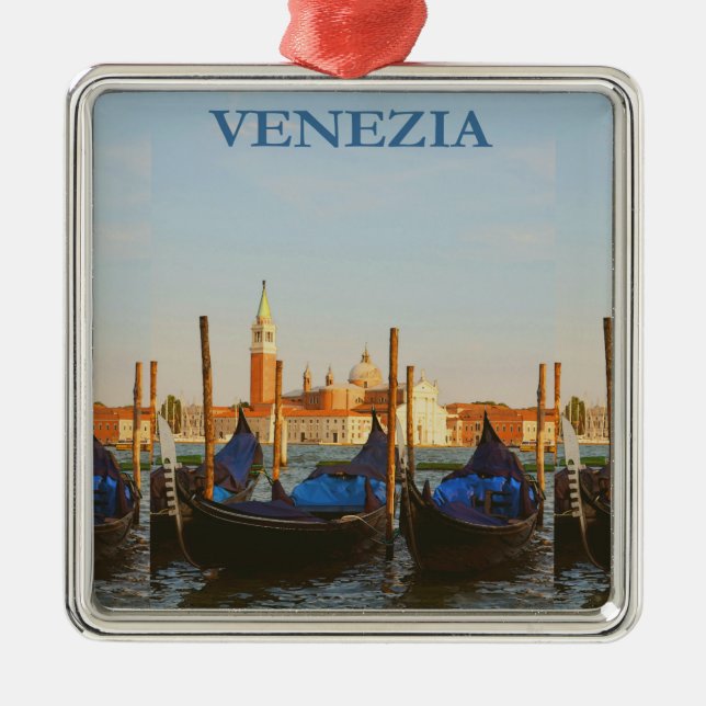 Venedig Italien Ornament Aus Metall (Vorne)