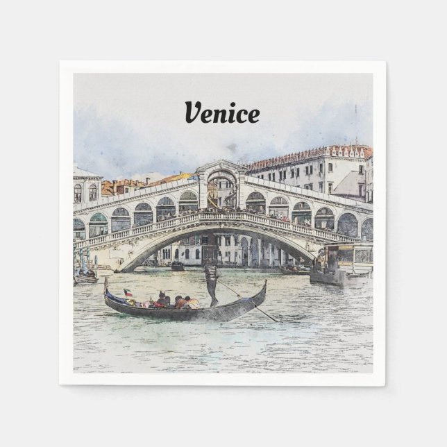 Venedig Italien Party Napkins Serviette (Vorderseite)