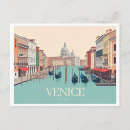 Venedig Italien Pastellfarben Postkarte