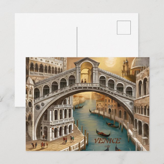 Venedig Italien Postkarte (Vorne/Hinten)