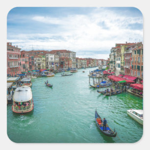 Venedig, Italien Quadratischer Aufkleber