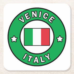 Venedig Italien Rechteckiger Pappuntersetzer