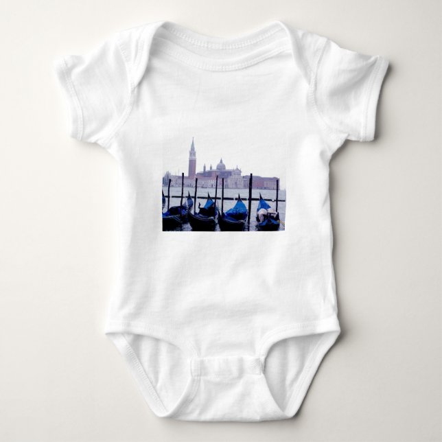 Venedig Italien Reise Baby Strampler (Vorderseite)
