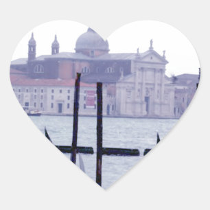 Venedig Italien Reise Herz-Aufkleber
