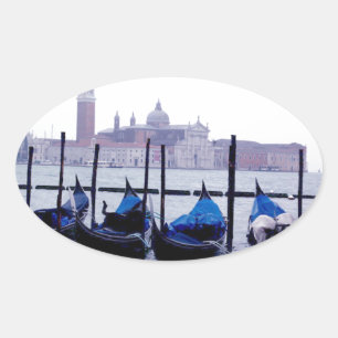 Venedig Italien Reise Ovaler Aufkleber