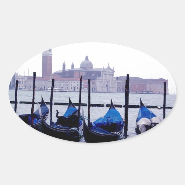Venedig Italien Reise Ovaler Aufkleber (Vorderseite)