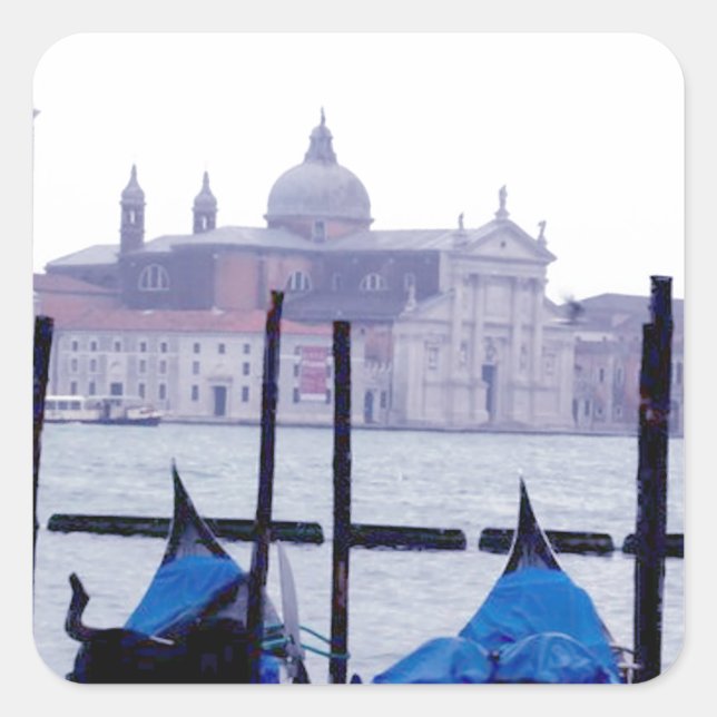 Venedig Italien Reise Quadratischer Aufkleber (Vorderseite)