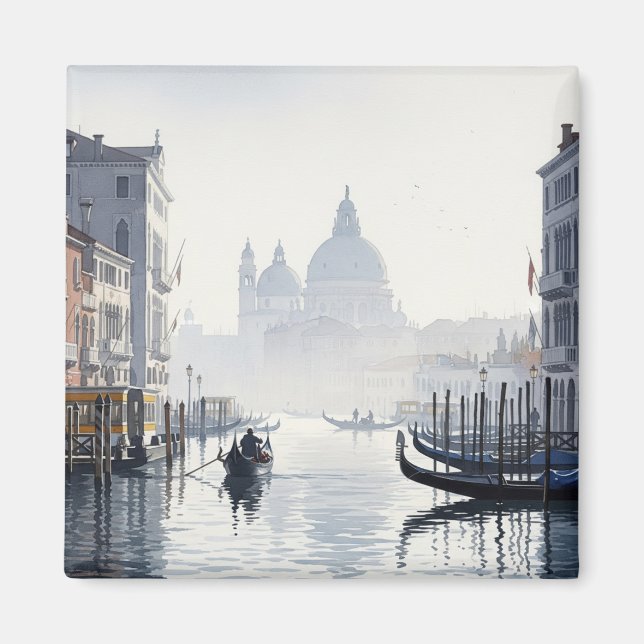 Venedig Italien Reisen Souvenir Watercolor Magnet (Vorne)