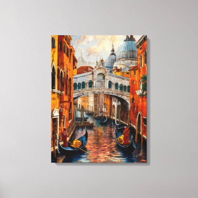 Venedig, Italien Schönes Malgeschenk Leinwanddruck (Vorderseite)