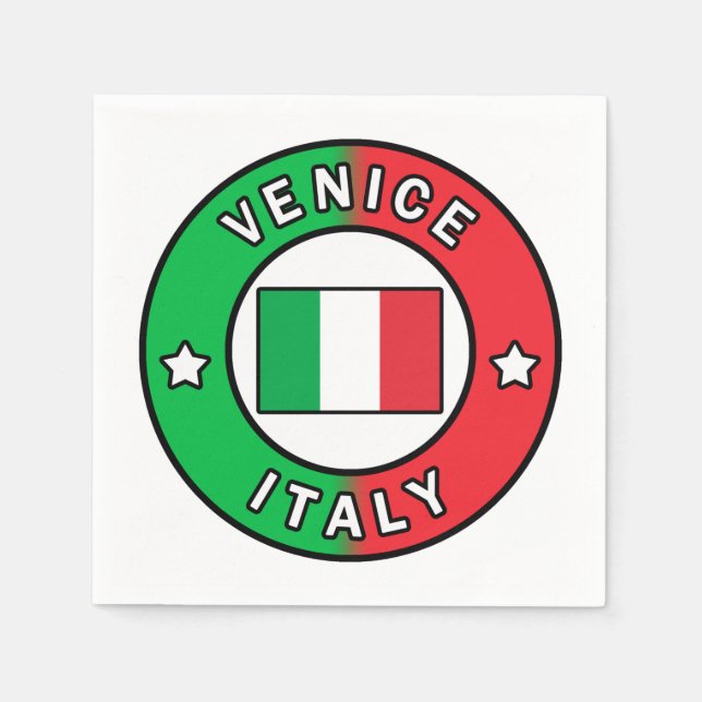 Venedig Italien Serviette (Vorderseite)
