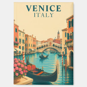 Venedig Italien Souvenir Magnet Rialto-Brücke Vint
