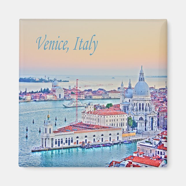 Venedig, Italien Sunset Landschaftlich View Magnet (Vorne)