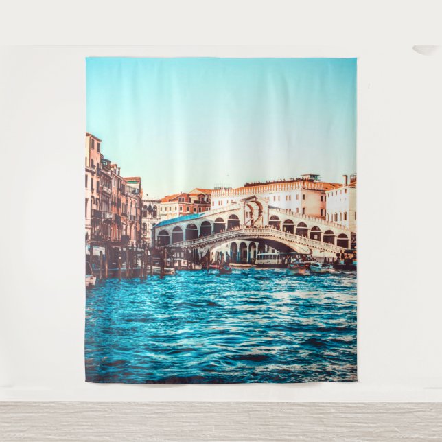 Venedig-Italien-Szene| Wandmalerei Wandteppich (Vorderseite)
