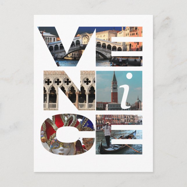 Venedig Italien - Venedig Italienische Reise Mauer Postkarte (Vorderseite)