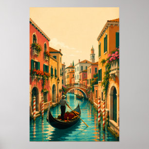 Venedig Italien Venezianisch Venezianischer Kanal  Poster
