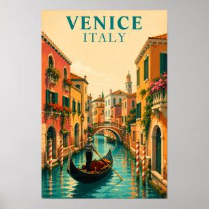 Venedig Italien Venezianisch Venezianischer Kanal Poster