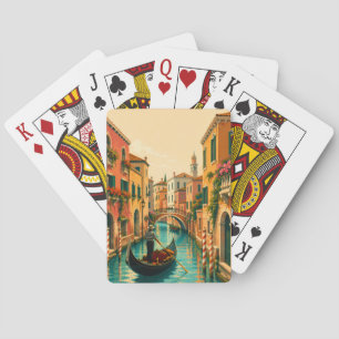 Venedig Italien Venezianisch Venezianischer Kanal Spielkarten