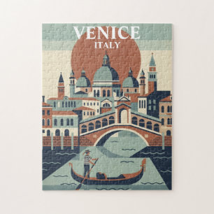 Venedig Italien Vintage Reise Gondel Kanal
