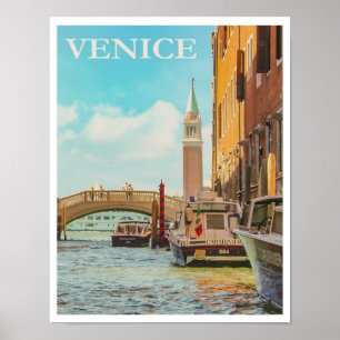 Venedig Italien Vintage Reise Poster
