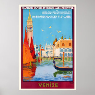 Venedig Italien Vintage-Reiseposter Poster