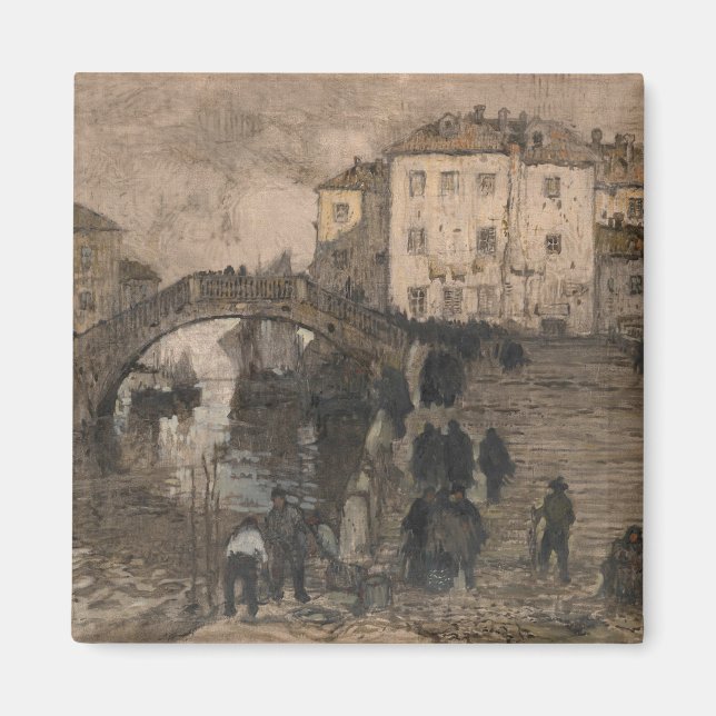 Venedig, Italien (Vintage Venezianische Landschaft Magnet (Vorne)